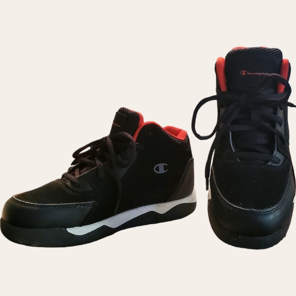 CHAMPION Overtime Hightop Shoes Boys 4.5 Black